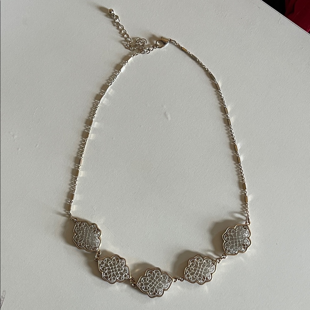 Delicate Silver Filigree Necklace